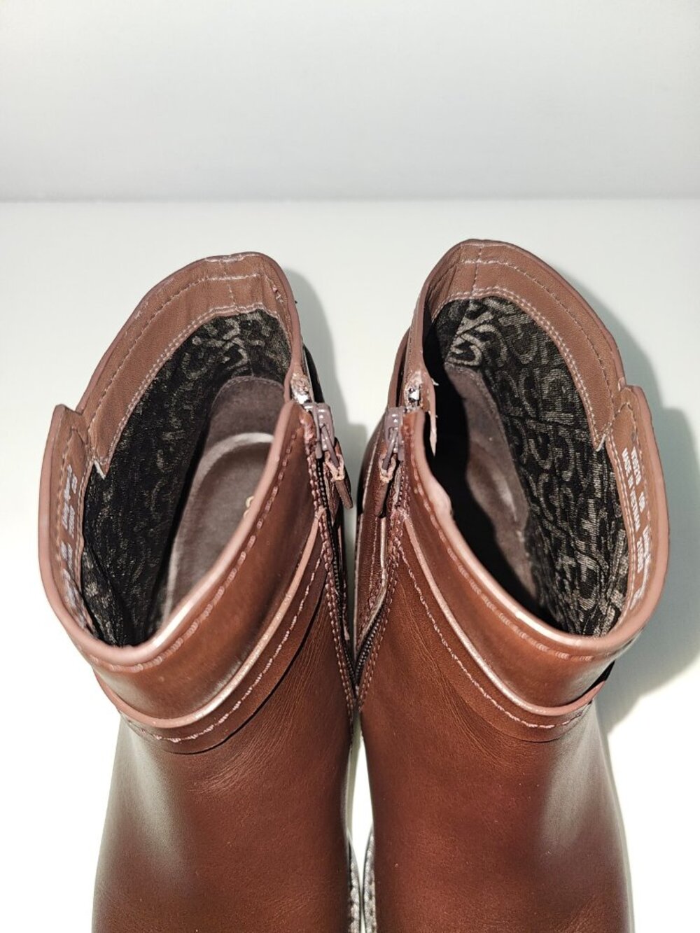 Cole Haan Rosalyn Waterproof Ankle Boot Womens 10 Madeira Brown Leather Low Heel - Picture 9 of 15
